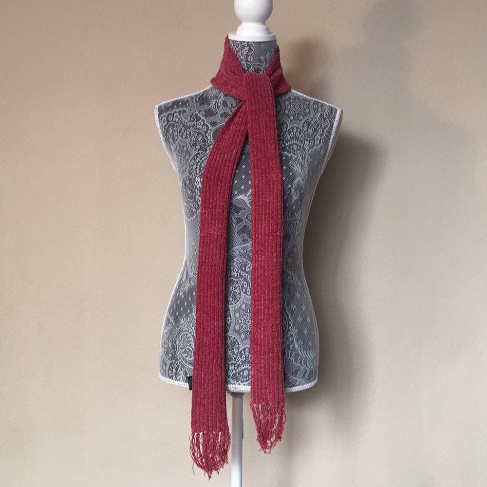 Airport Red Scarf